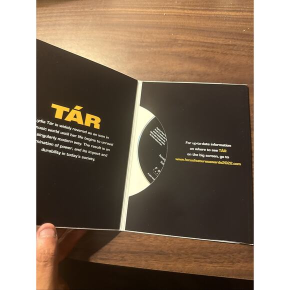 TÁR FYC DVD Screener Focus Features Cate Blanchett TAR - Picture 2 of 3